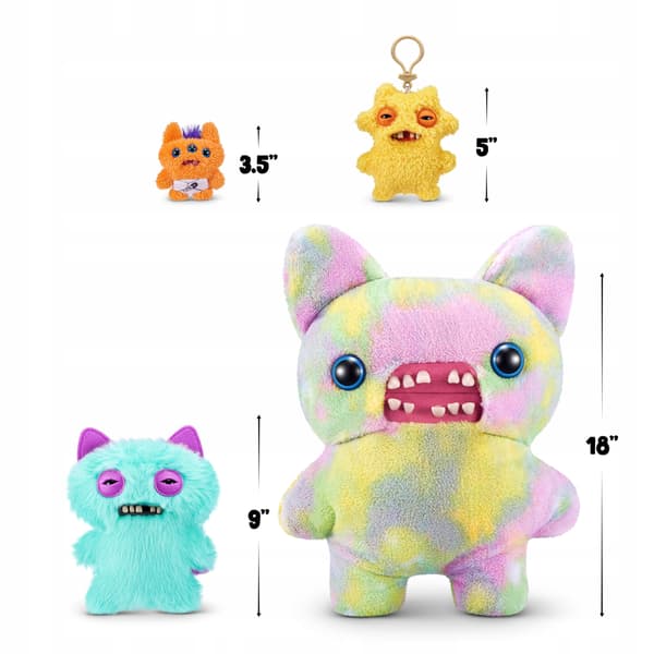 Camouflage Fox Plush Toy, 2-pack, Grey, Fuggler Butt, Ugly Pets