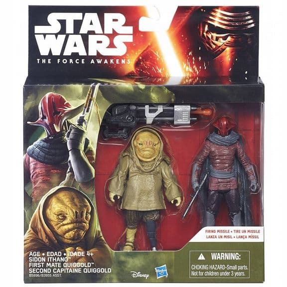 Star Wars Figures 2-pack: Sidon Ithano & First Mate Quiggold, 10 cm, B5896