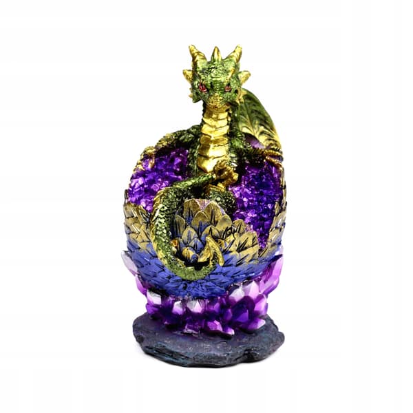 Elementy figurine: A small dragon hatching from a crystal egg