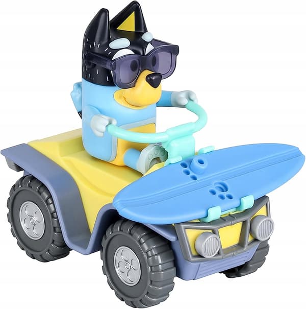Moose Toys Bluey Beach Quad With Bandit Set