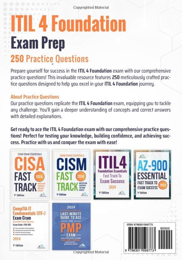 Reads, VERSAtile ITIL 4 Foundation Exam Prep: 250 Practice Questions – 2nd Edition