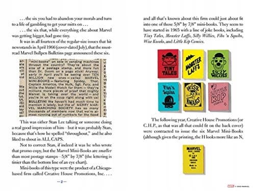 Marvel Comics Mini-Books: A History and Facsimiles of Marvel’s Smallest C