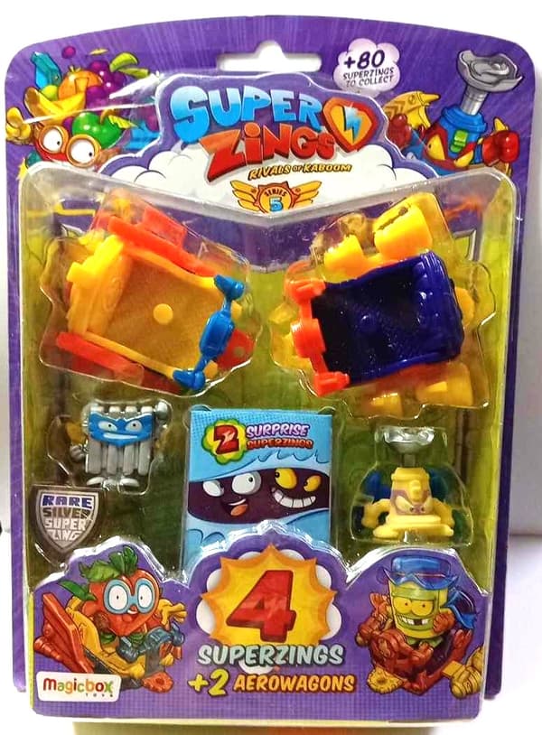SuperZings 5 – AeroWagon – 4 figures + 2 vehicles