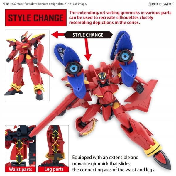 MACROSS - HG 1/100 VF-19 Custom Fire Valkyrie with Sound Boost - Model Kit