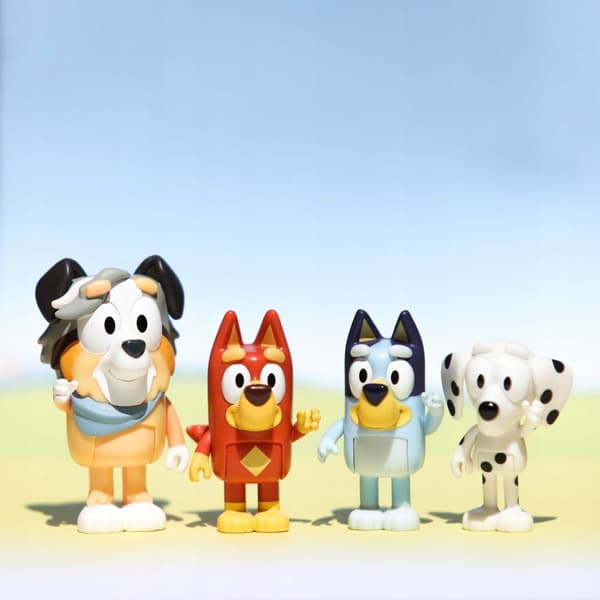 BLUEY Figure Set: SCHOOL PACK – Rusty, Chloe, Calypso and MOOSE
