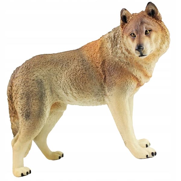 PLASTIC WOLF DECORATION WITH PRECISE WORKMANSHIP