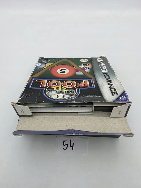 GAME BOY ADVANCE KILLER 3D POOL – ORIGINAL CARDBOARD BOX