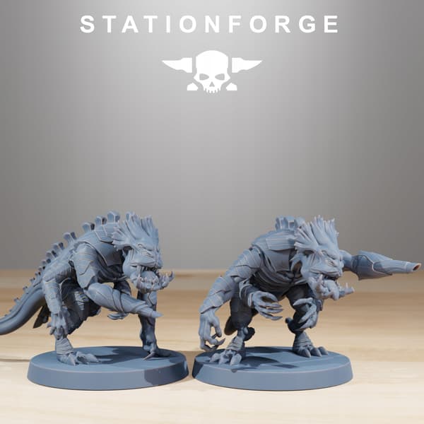 Xenarid-infanteri x10 st. – Station Forge – 3D-utskrift