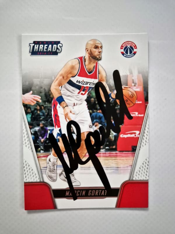 MARCIN GORTAT Panini NBA card – ORIGINAL AUTOGRAPH