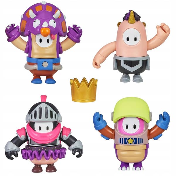 Fall Guys In-Game Figure Set – 4 Original Figures