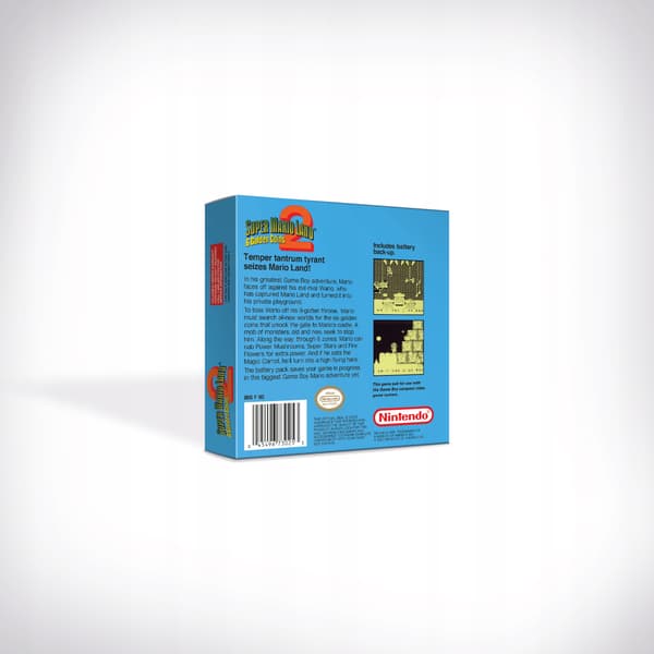 Super Mario Land 2 Game Boy Box + Insert