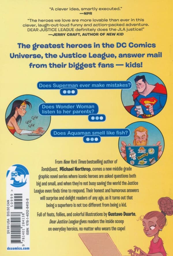 Dear Justice League, Northrop, Michael, Durate