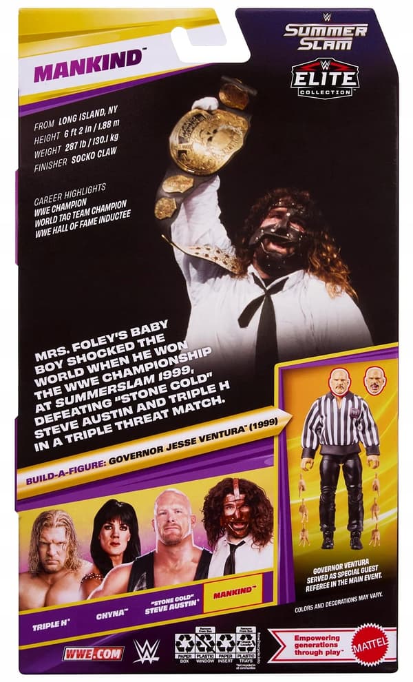 MATTEL WWE Elite SummerSlam Mankind Figure