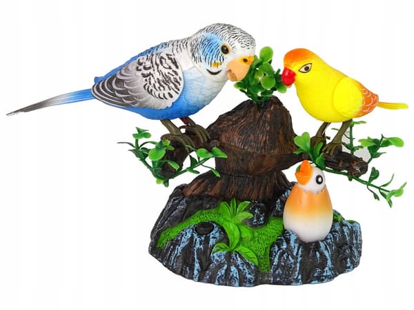 Singing Moving Parakeets – Colourful Tree