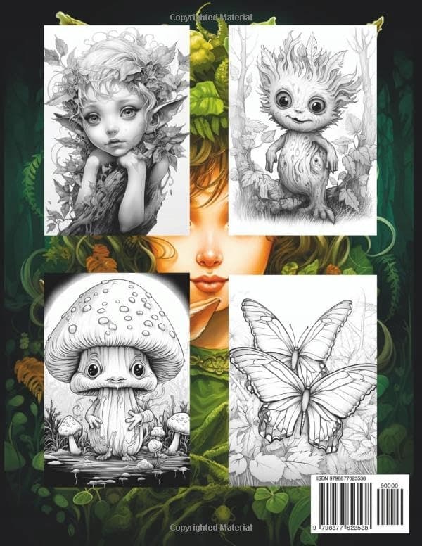 Forest Creatures Colouring Book: Forest wildlife