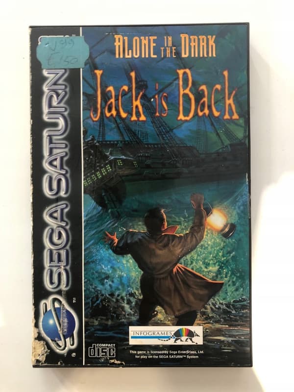 Sega Saturn game: Alone in the Dark: Jack is Back, 64-bit