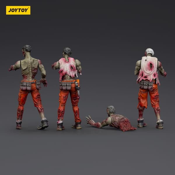 Joy Toy Zombie Dark Source Action 4-Pack Mechanic Team 8 cm Figure
