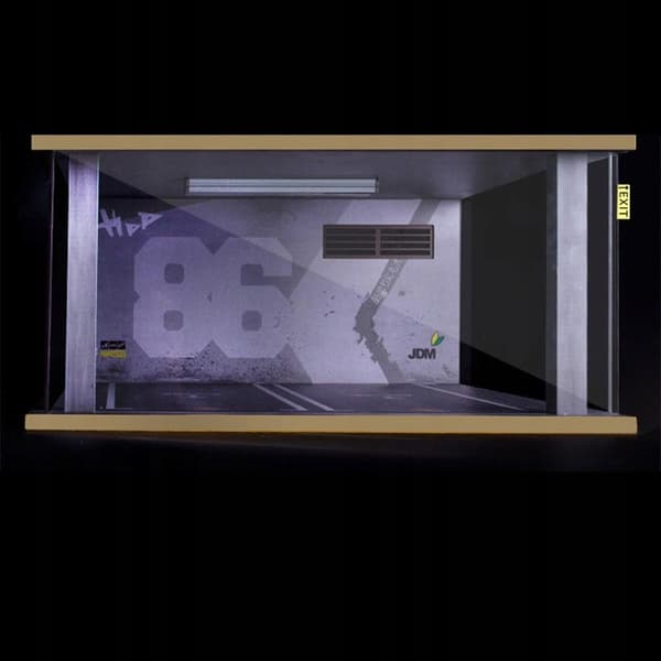 1:18 scale miniature – Background scenery 86: Grey wall