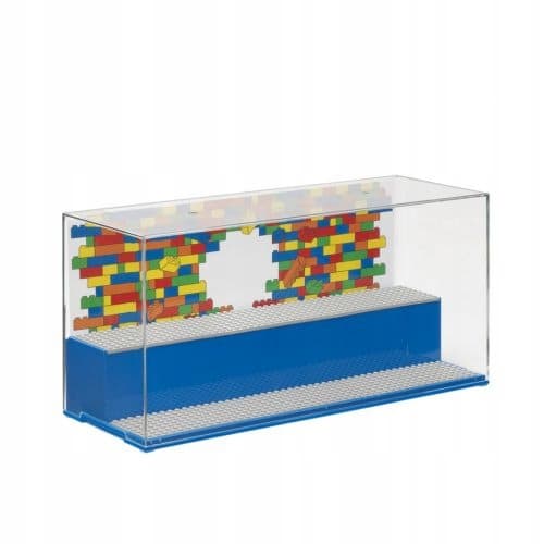 LEGO BLUE XL DISPLAY CASE FOR MINIFIGURES AND BRICKS 4070