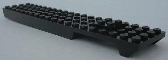 Lego 2687 Chassis Base 4 x 20 Black Monorail 1 piece