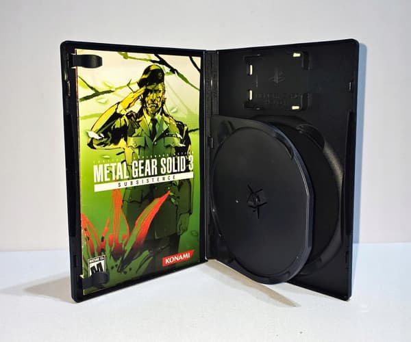 METAL GEAR SOLID 3 SUBSISTENCE PS2 NTSC – BOX ONLY – NO GAME DISCS!