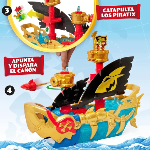 MagicBox – PIRATIX Shark Ship – Shark Ship – set with a figure