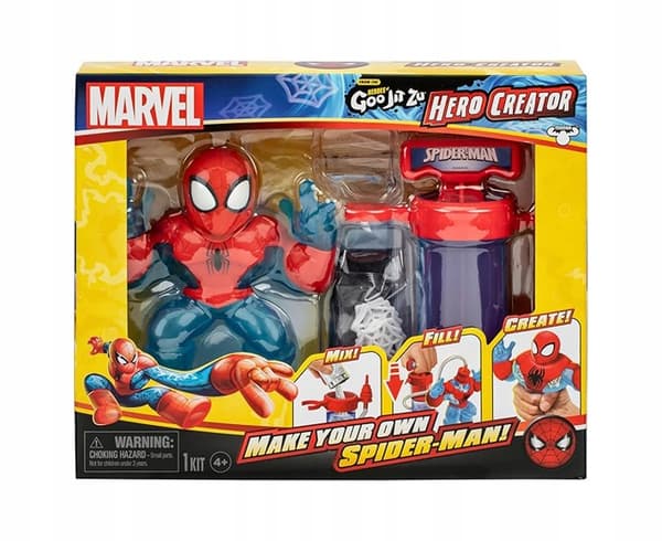 Marvel Goo Jit Zu Spider-Man figurine – stretchy DIY toy