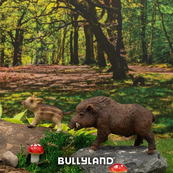 Bullyland Wild Boar Piglet figurine, 5 cm, painted plastic