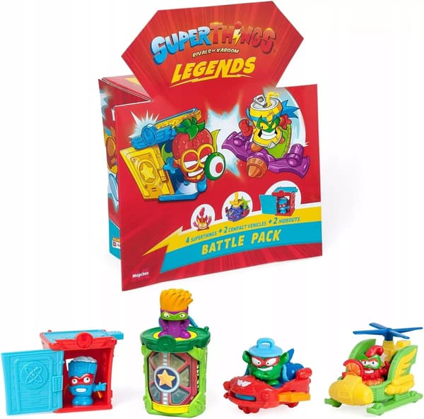 SUPERTHINGS SuperZings figurine set: Battlepack LEGENDS + 2 vehicles