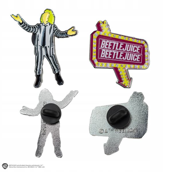 Set of 2 badges, Beetlejuice