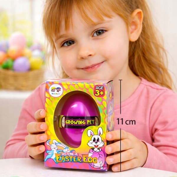 GROWING BUNNY FIGURINE HATCHING FROM AN EGG – EASTER GIFT FOR CHILDREN – TOY