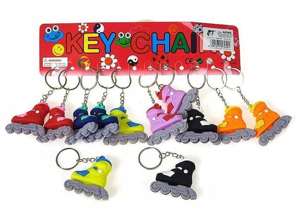 ADAR silicone rollerblade keyring (12-pack)