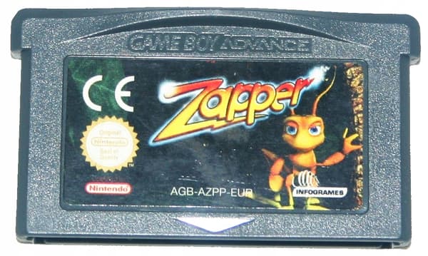Zapper – a game for the Nintendo Game Boy Advance (GBA) console.