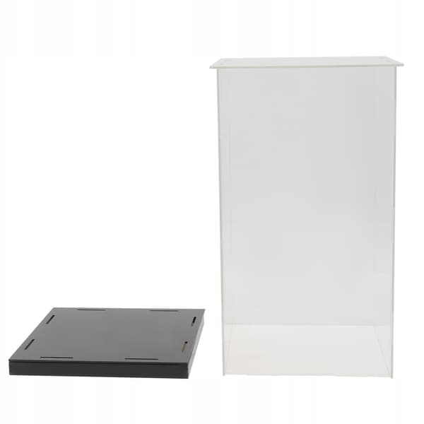 1 STUFF STURDY BLACK ACRYLIC DISPLAY CASE FOR COLLECTIONS