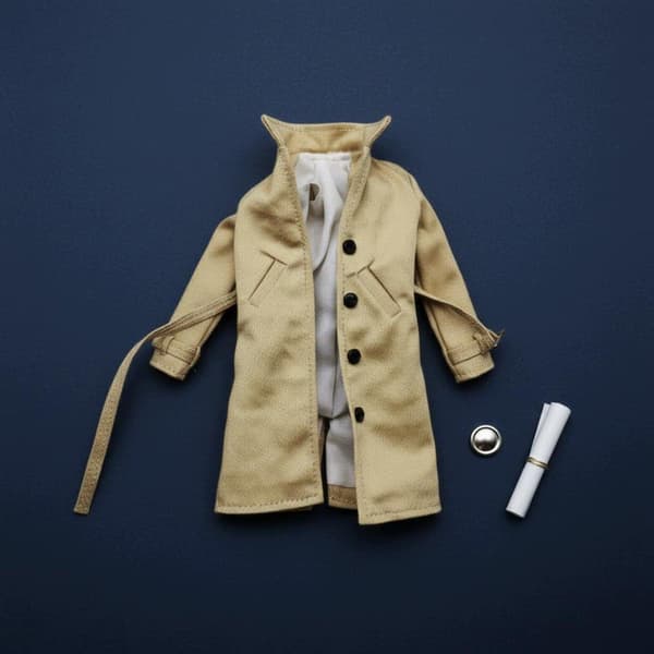1/12 scale style coat. Inner figure jacket made from wire for black