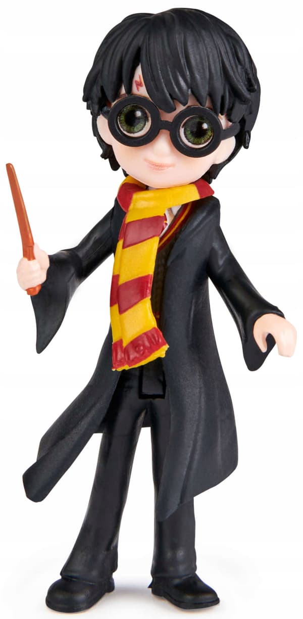 HARRY POTTER FIGURINE WITH WAND, 7 CM
