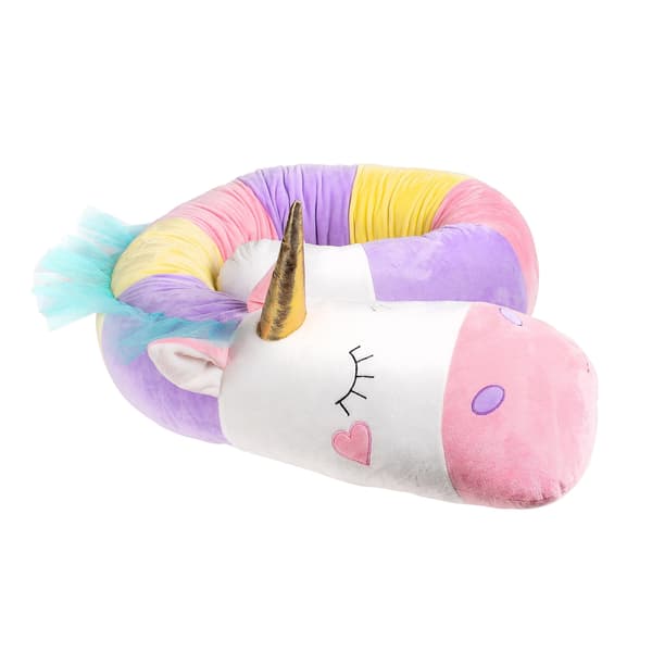An elegant, soft unicorn-shaped toy cushion, 190 cm