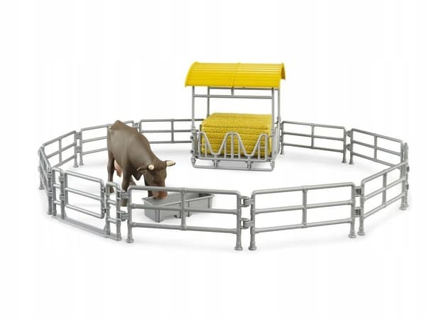 Bruder Siano with pens and a cow