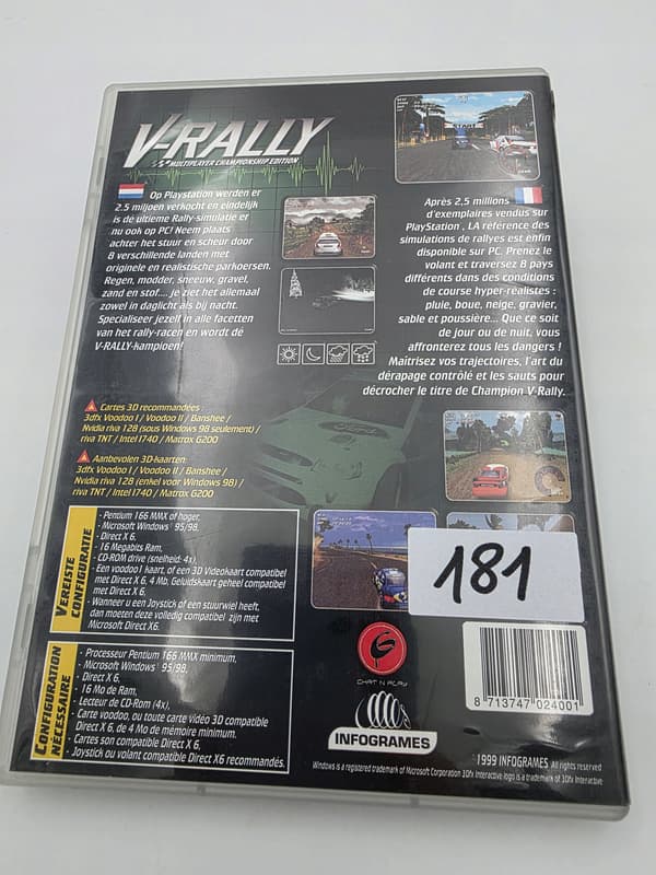 PC GAME: V-RALLY MULTIPLAYER CHAMPIONSHIP EDITION