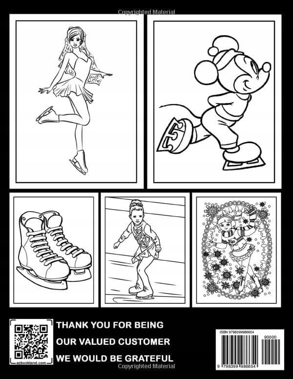 Ice Skating Colouring Book