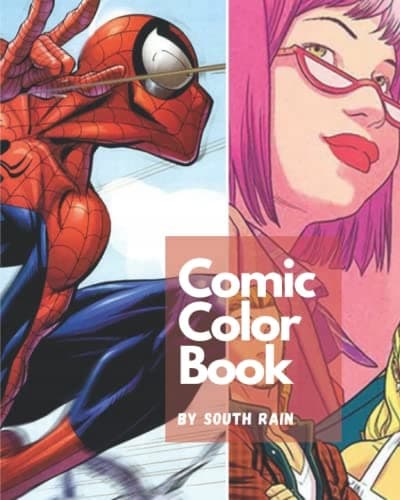 Comic Colour Book by South Rain: A large comic sketchbook featuring your superh