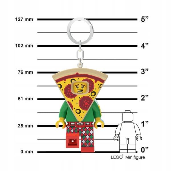 LEGO LED TORCH KEYRING – PIZZA KEYRING WITH TORCH
