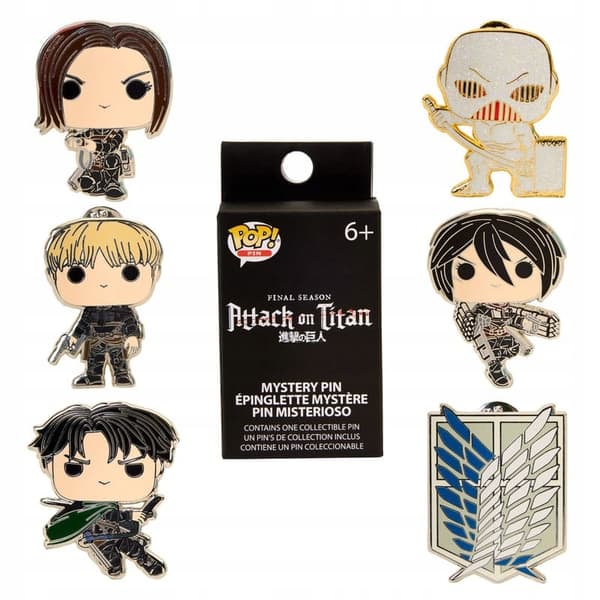 Attack on Titan Loungefly Enamel Pins – Blind S4 Character Display (12)