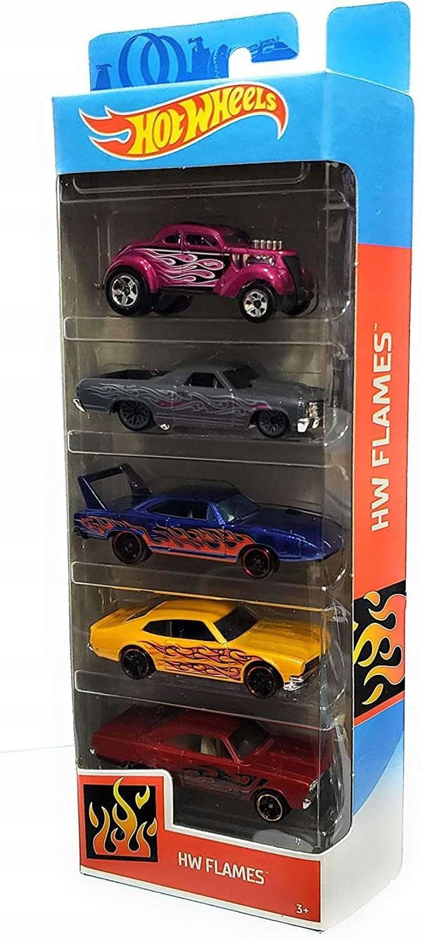 HOT WHEELS 5-pack limited edition HW FLAMES set
