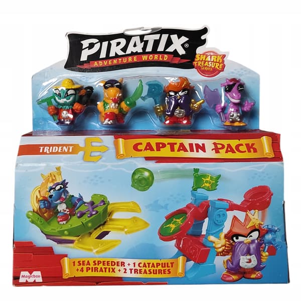 MagicBox – PIRATIX SERIES 2 – SHARK TREASURE – TRIDENT CAPTAIN PACK SET