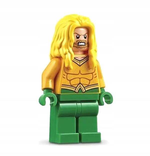 Lego minifigure @@@ AQUAMAN + TRIDENT @@@ from set 76116