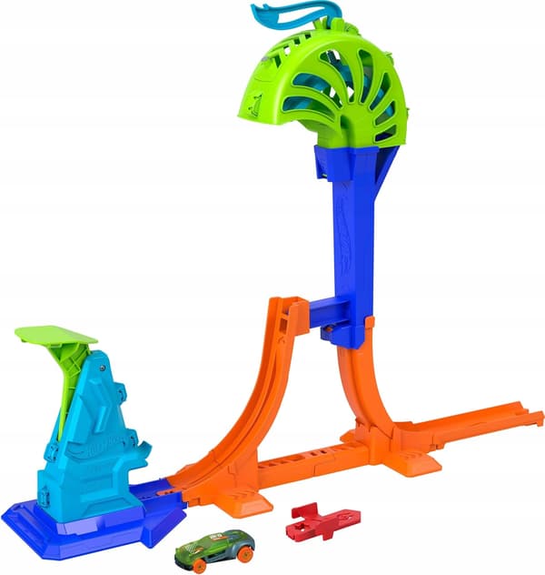 Hot Wheels Stunt Tracks Vertical Track with 1:64 Scale Car