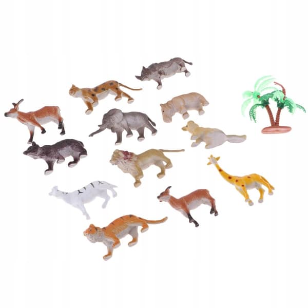 13x Mini Wildlife Animal Models Playset: Deer – Learn