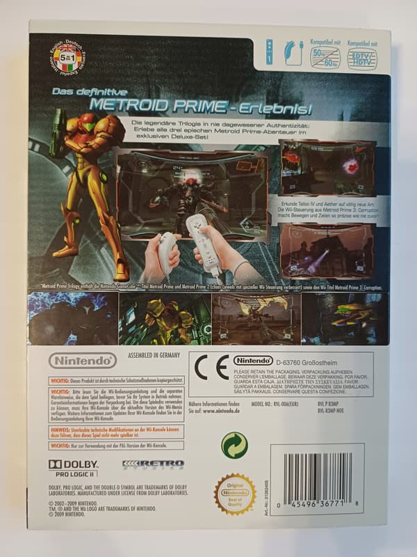 Metroid Prime Trilogy, Wii, in very good condition