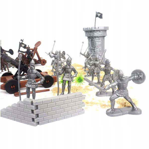 Set of knight figurines – soldier model